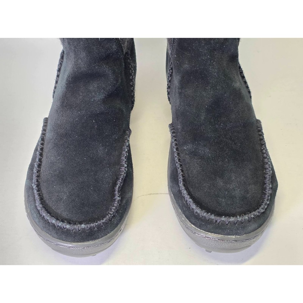 Columbia Omni Women's Boots Size 7 UK 5 EU 38 Black Suede Pull On Shoes YL5158 - Picture 7 of 14